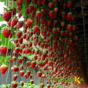 Клубника ампельная Анастасия купить по цене от 370р. в интернет-магазине «Посадика» с доставкой почтой в в Нижневартовске и по всей России – [изображение №1].