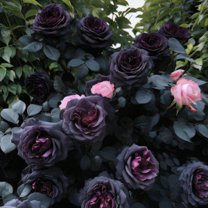 Роза Черная купить по цене от 450р. в интернет-магазине «Посадика» с доставкой почтой в в Нижневартовске и по всей России – [изображение №1].