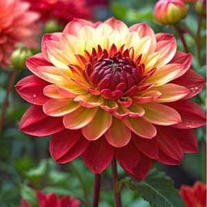 Георгин Оникс Найт купить по цене от 590р. в интернет-магазине «Посадика» с доставкой почтой в в Нижневартовске и по всей России – [изображение №1].