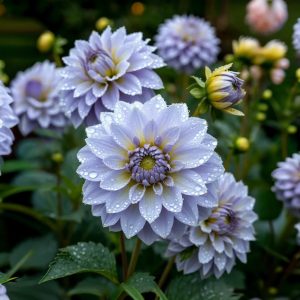 Георгин Акварель купить по цене от 680р. в интернет-магазине «Посадика» с доставкой почтой в в Нижневартовске и по всей России – [изображение №1].